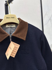Wool turtleneck jacket