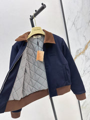 Wool turtleneck jacket