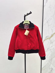 Wool turtleneck jacket