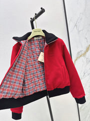 Wool turtleneck jacket