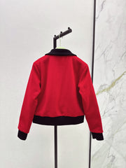 Wool turtleneck jacket