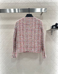 This slubby round-neck dress jacket