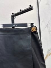 Lambskin Leather Skirt
