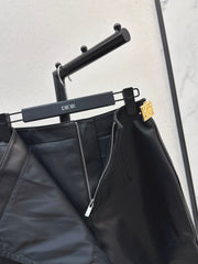Lambskin Leather Skirt