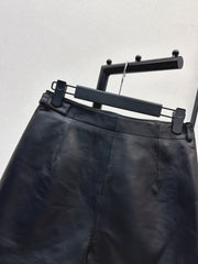 Lambskin Leather Skirt