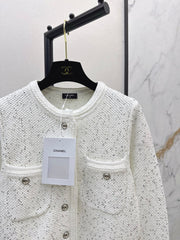 Exquisite sequined short cardigan