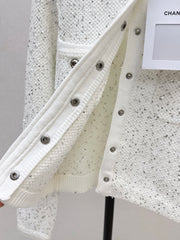 Exquisite sequined short cardigan