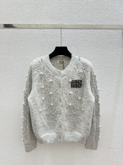 3D Ball Hollow Cardigan