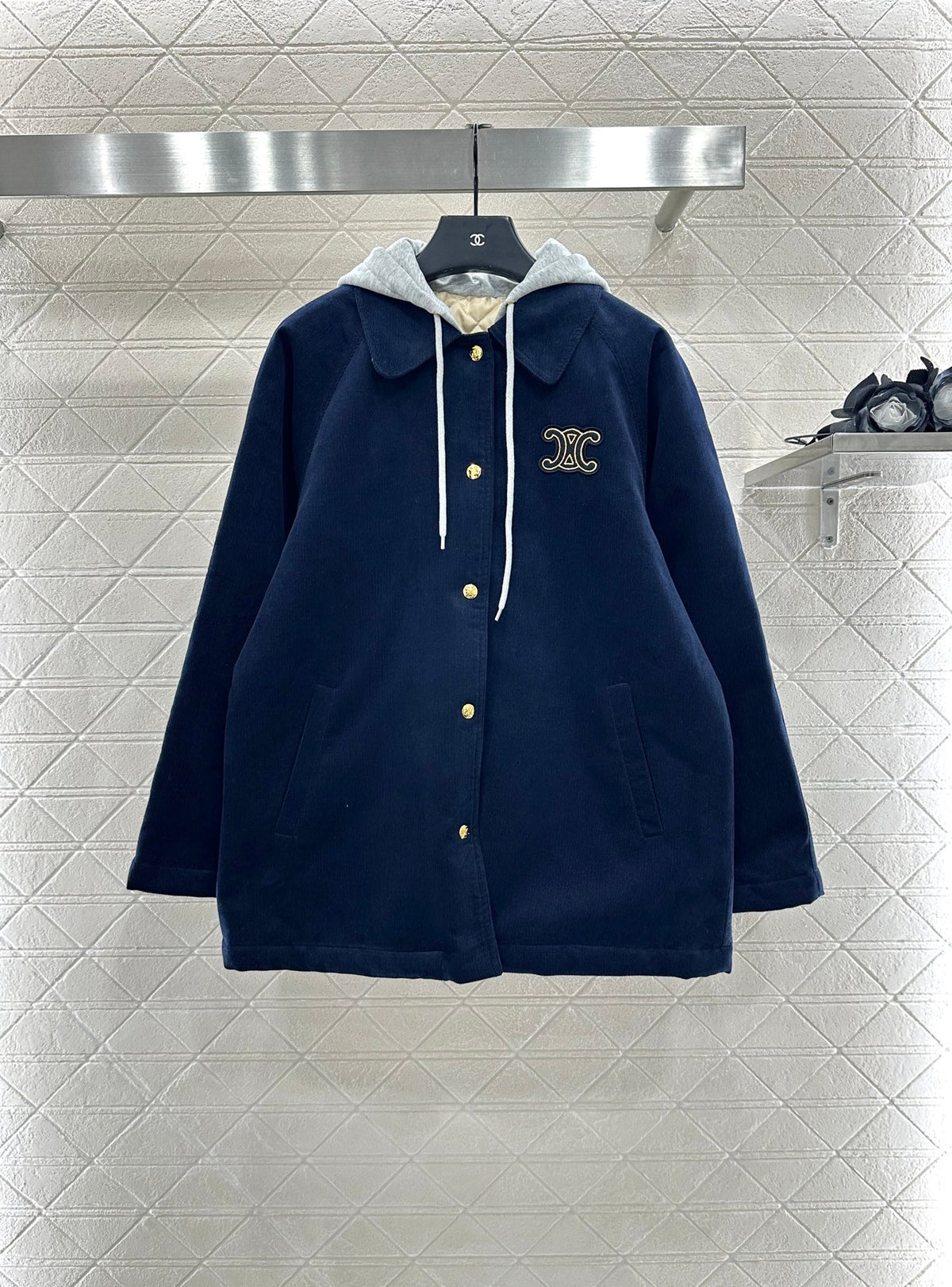 Hooded Drawstring Puffer Jacket
