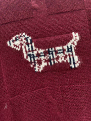 Jacquard Embroidered Puppy Crew Neck Sweater