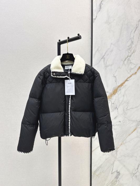 Stand-up collar down jacket