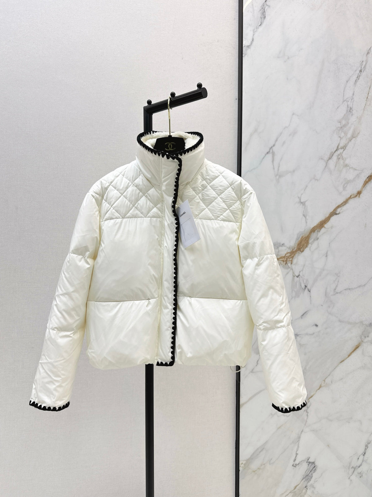 Stand-up collar down jacket