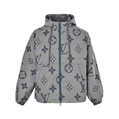 Presbyopia printed windbreaker jacket