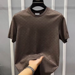 Embossed  Cotton T-Shirt