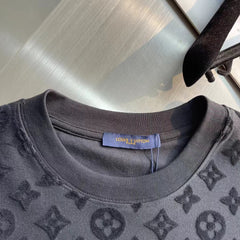 embossed casual T-shirt