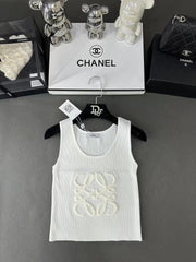 Knitted logo vest