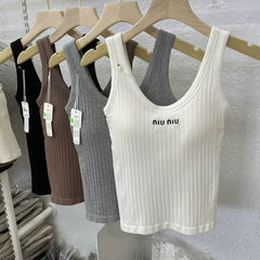 Tank top with built-in chest padding