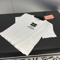 24ss cloud embroidered short sleeves