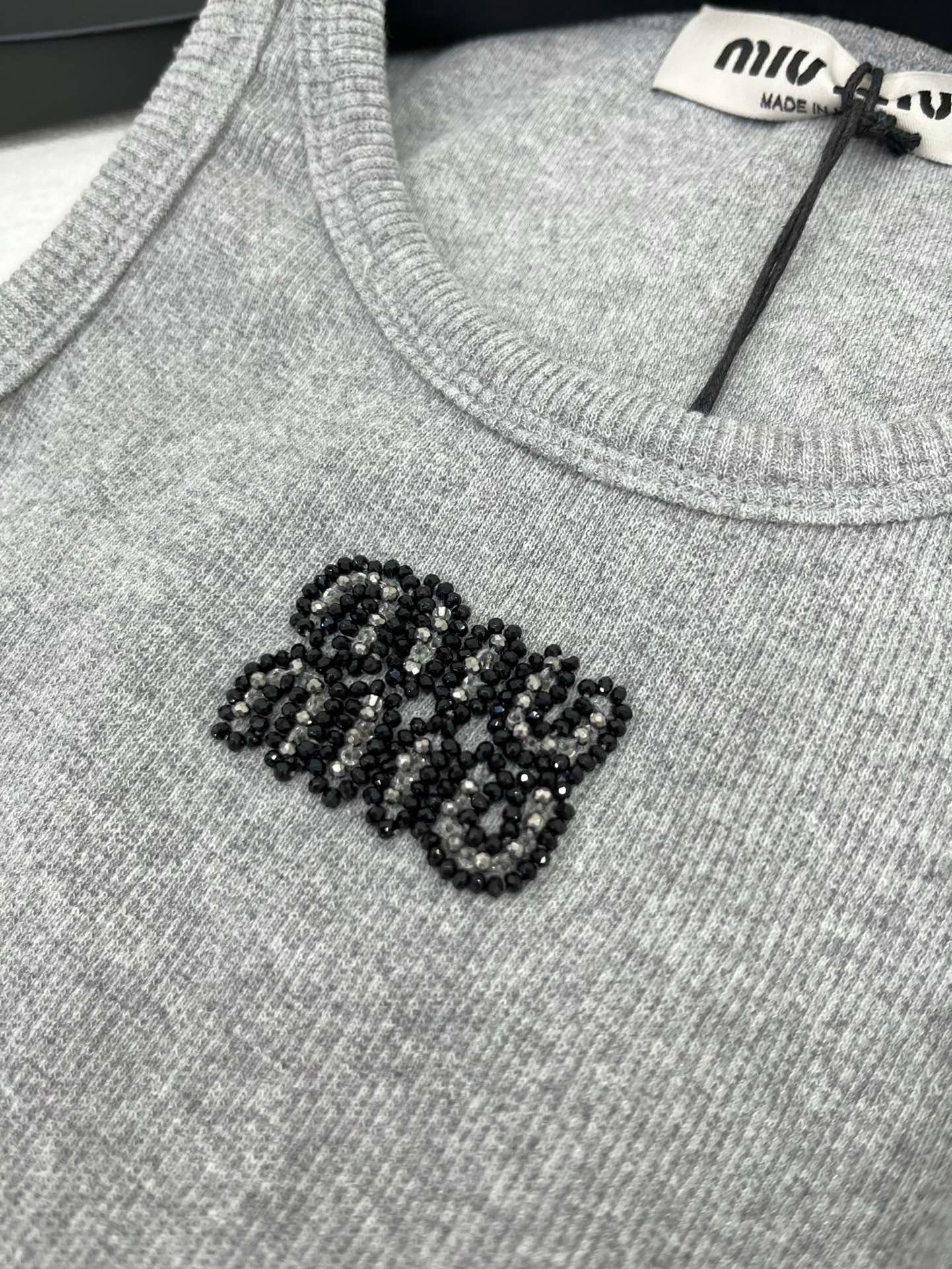 Lettering Beaded Vest