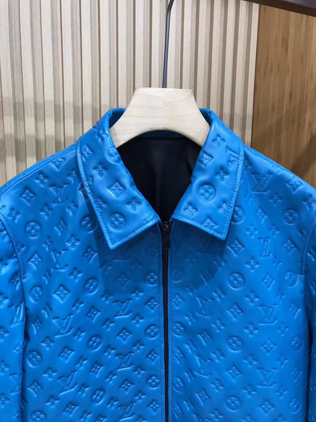 High quality embossed sheepskin jacket