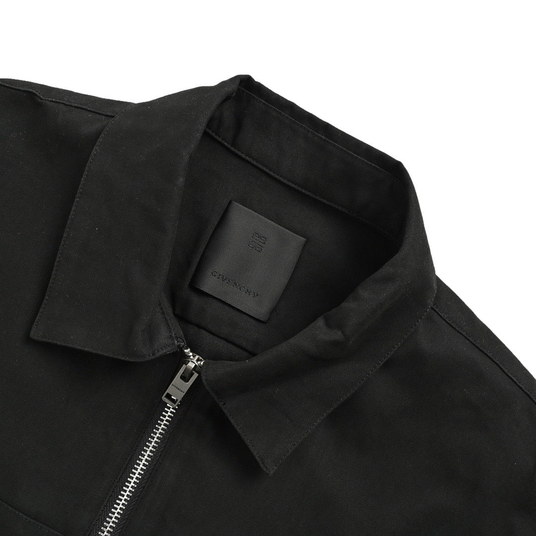 Detachable zippered work jacket