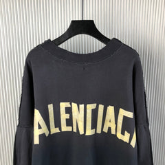 patchwork black sweatshirt