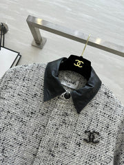 Lapel woven jacket