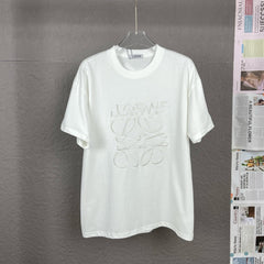 misplaced logo embroidery T-shirt