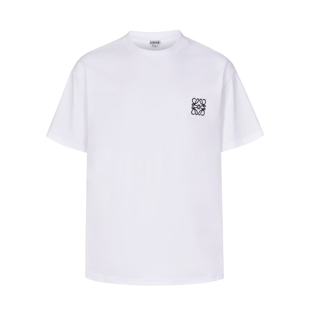 24FW NEW lew round neck embroidered T-shirt