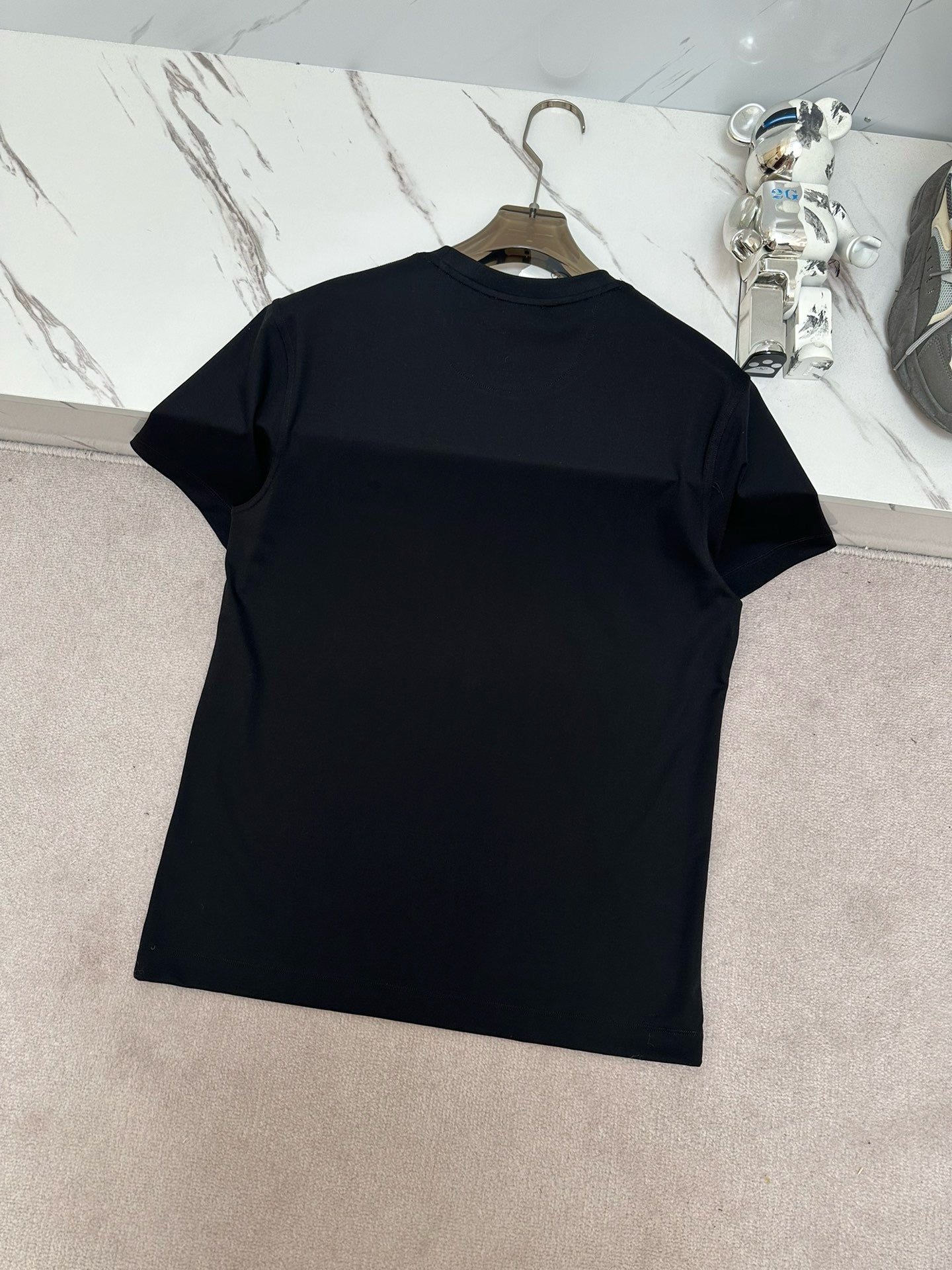 Logo foam round neck short sleeve T-shirt