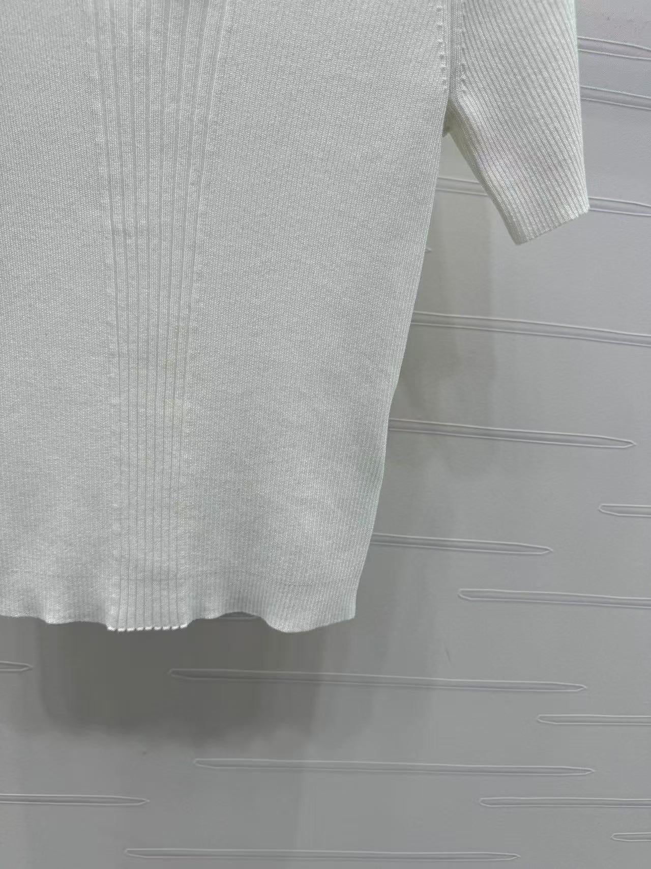 Hollow knitted short sleeves