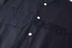 Dark blue simple jacket