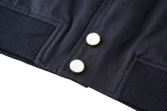 Dark blue simple jacket
