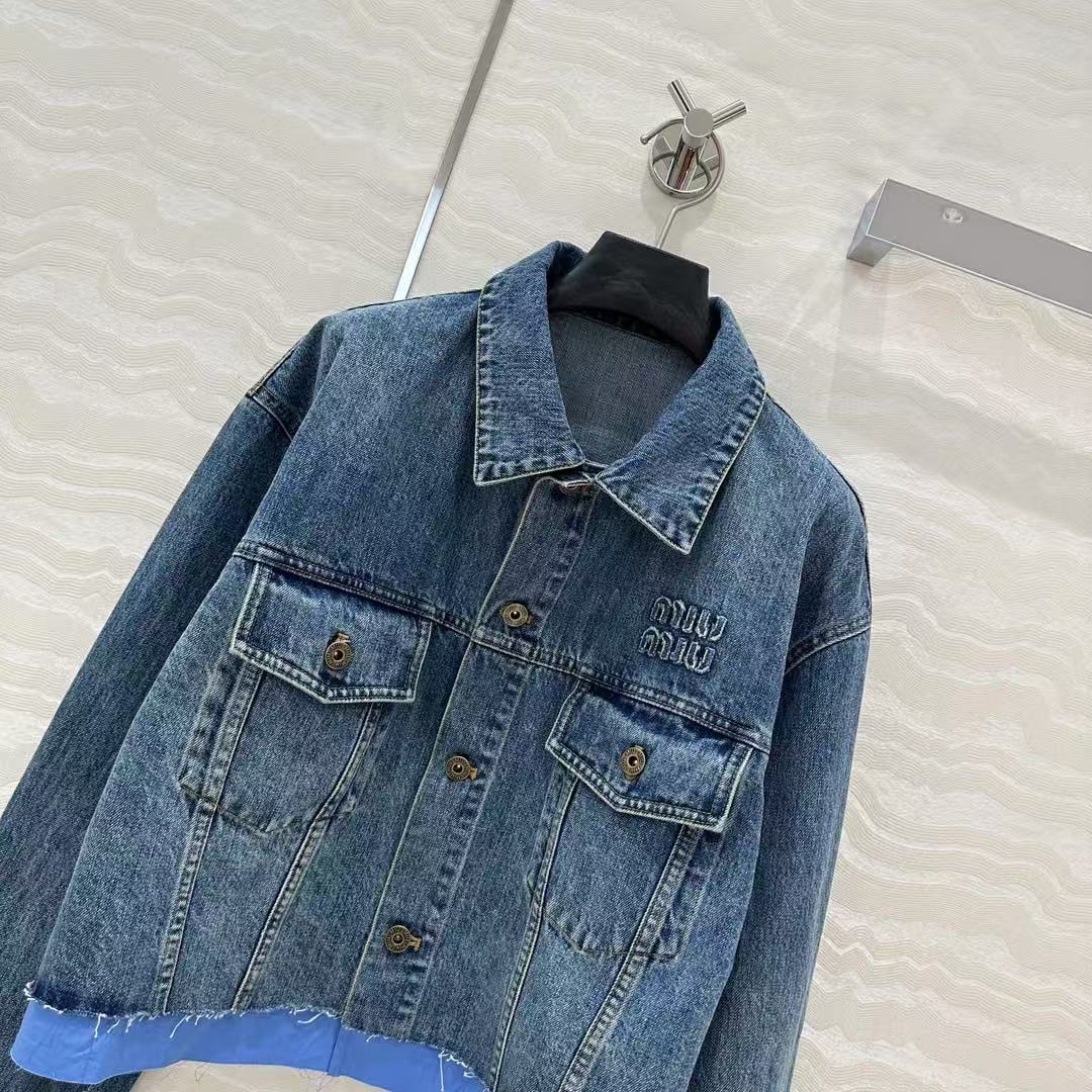 Intellectual preppy denim jacket