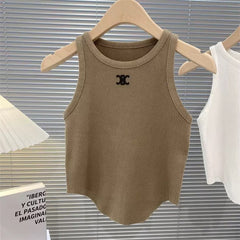 Irregular summer short vest