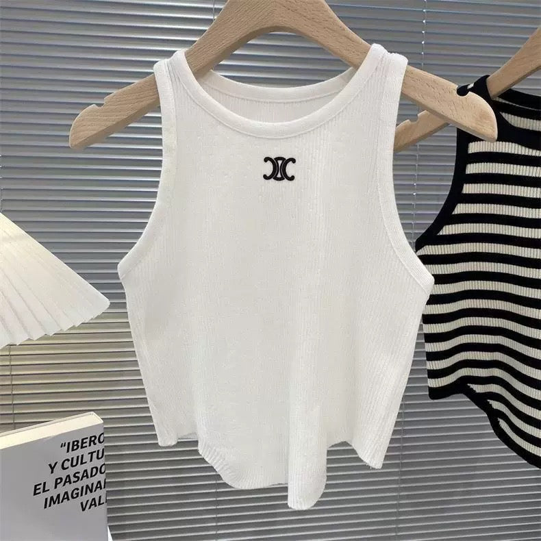 Irregular summer short vest