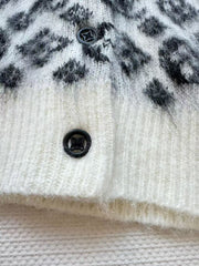 Knitted mohair cardigan