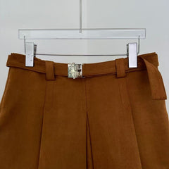 Gold letter belt high-end skirt