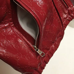 Shiny pu leather jacket