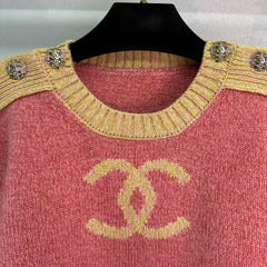 New color block embroidered sweater