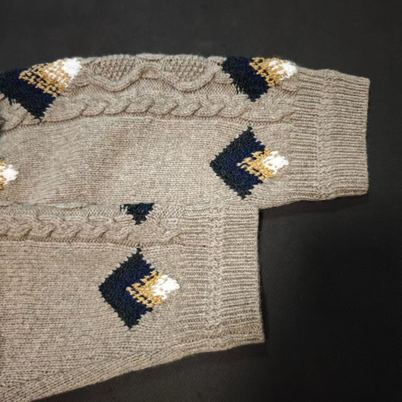 knitted crew neck sweater