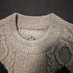 knitted crew neck sweater
