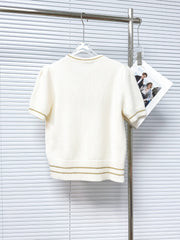 Five-pointed star knitted short sleeves