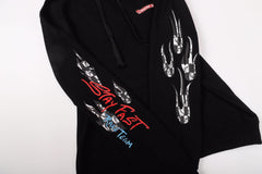 Racing Graffiti Hooded Street Fashion Loose Sweatshirt