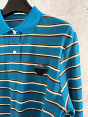 Blue striped suit