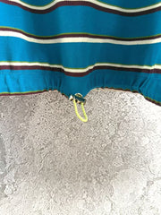 Blue striped suit
