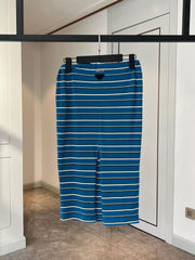 Blue striped suit