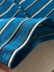 Blue striped suit