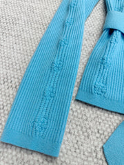 Lace-up pullover sweater