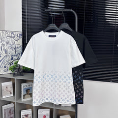 25ss Half Gradient Rhinestone Short Sleeve